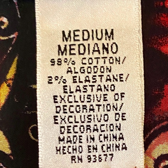 Women’s Black Trucker Jacket Size M Front Pockets & Snap Buttons Detail Unlined - Picture 3 of 4